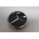колпачок на литые диски Mercedes 72x75 mm (1 шт) / черный глянец