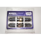 Секретные гайки KOREX 12x1,25 (2 ключа/закрытая/высота 35 мм)