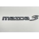 Эмблема надпись Mazda 3 на Mazda 200x25 mm (хром)