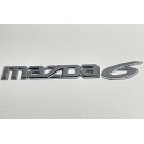 Эмблема надпись Mazda 6 на Mazda 200x25 mm (хром)