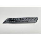 Емблема напис SKYACTIVE Technology на Mazda 110x20 mm (хром/чорний)