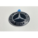 Емблема капота Mercedes 57 mm (хром+чорний)
