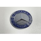 Эмблема капота Mercedes 55 mm (синий/хром) A6388170116