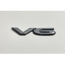 Емблема напис V6 на Mitsubishi 70x15 mm (хром)