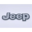 Эмблема значёк надпись Jeep (Джип) МЕТАЛ Черный на зад крышка багажника Compass Cherokee (157x55 мм)