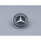Эмблема шильдик на капот Mercedes-Benz (Мерседес) 55мм (A2048170616) (Черная)