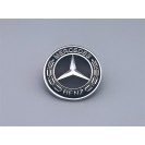 Емблема шильдик на капот Mercedes-Benz (Мерседес) 57мм (A2048170616) (Чорна)