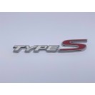 Емблема шильдик логотип напис багажника TypeS Honda (Хонда) 150*30мм (Хром+білий+червоний) (Метал)