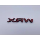 Емблема напис шильдик логотип WRX на кришку багажника Subaru (Субару) (Чорний матовий)