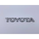 Емблема напис шильдик логотип кришки багажника Toyota (Тойота) 127*21мм (Хром) (7544652050)