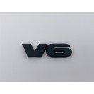 Эмблема шильдик логотип надпись багажника V6 Toyota (Тойота) 80*24мм (Черный матовый) (7547304050)