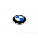 Емблема шильдик логотип значок надпис BMW на капот і кришку багажника 78 мм.