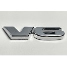 Эмблема надпись V6 на Toyota 80x22 mm (хром/новый)
