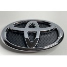 Емблема решітка радіатора Toyota 130x90 mm (хром/чорний) 7530152080